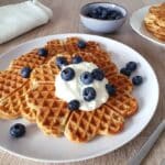 Fluffiges Protein Waffeln Rezept mit Quark